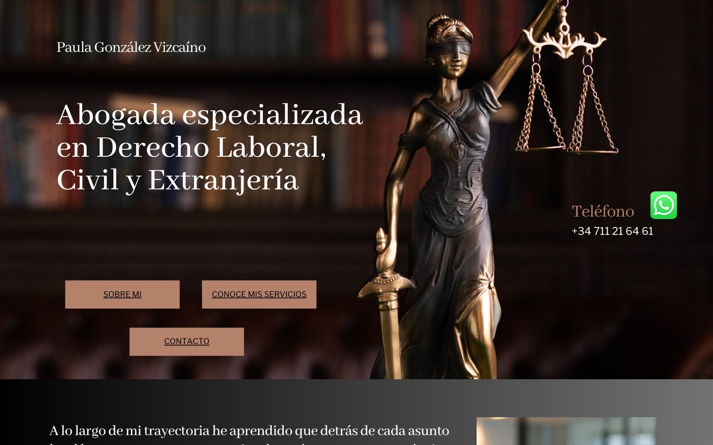 Web actual de Paula González en Canva