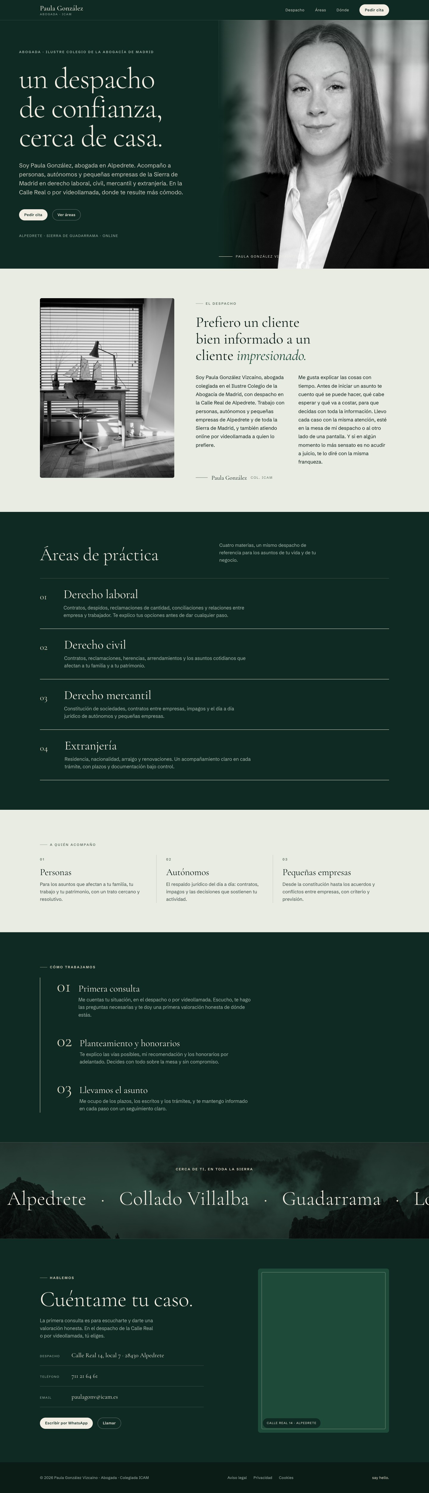 Nueva web completa de Paula González